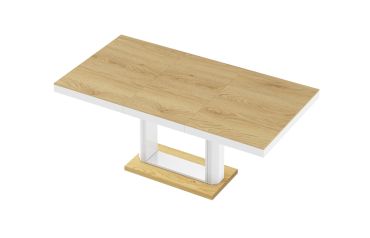 Stół rozkładany QUADRO 120 - Dąb słoneczny / Biały